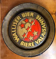 Fassboden Kunststoff Deko Walliser Bier / Biere Valaisanne