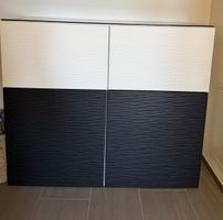 IKEA Bestå Kommode 4 Türen weiss/schwarz