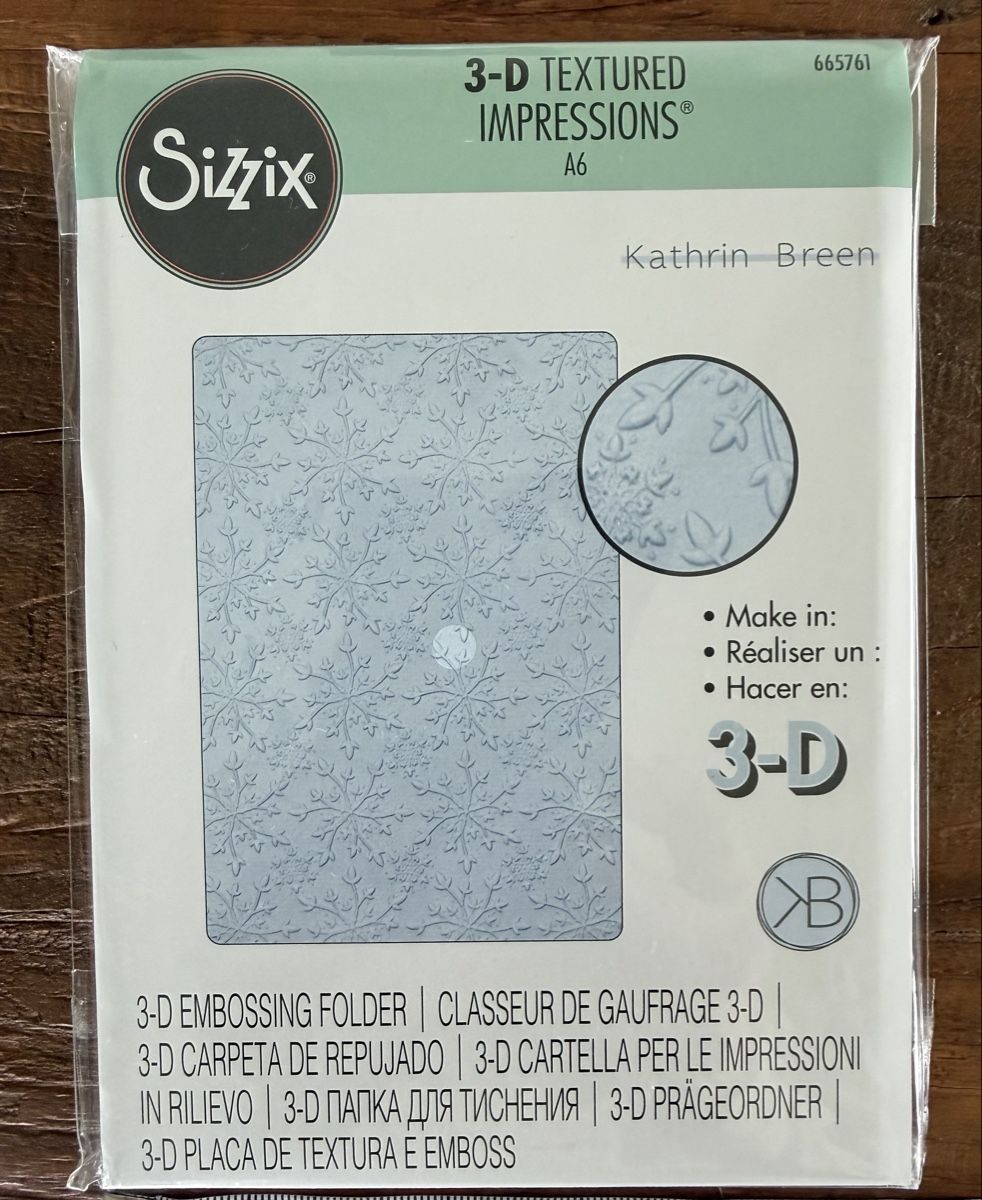 Sizzix Sciablone: Sizzix 3-D Textured Impressions Embossing Folder – Nuovo e nell'imballaggio originale da Zürich venduto da Sunset69