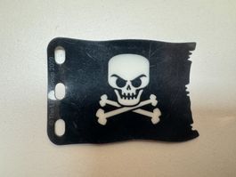 Lego Piraten Plastik Flagge 7 x 4 (Jolly Roger)