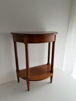 Beistelltisch halbrund Holz, B: 55 cm, H: 67 cm 