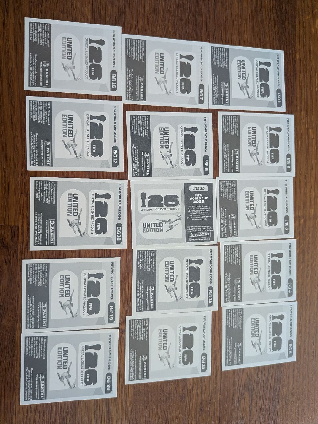 Panini Cartes à collectionner: 15 England Paninisticker  – Neuf (Voir description) à Dittingen par uke4243
