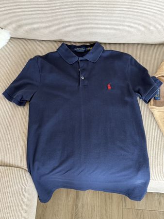 Polo Shirt Ralph Lauren Dunkelblau Rot Grösse M