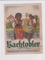 Etikette für Wein - Bachtobler (OBI) /bd