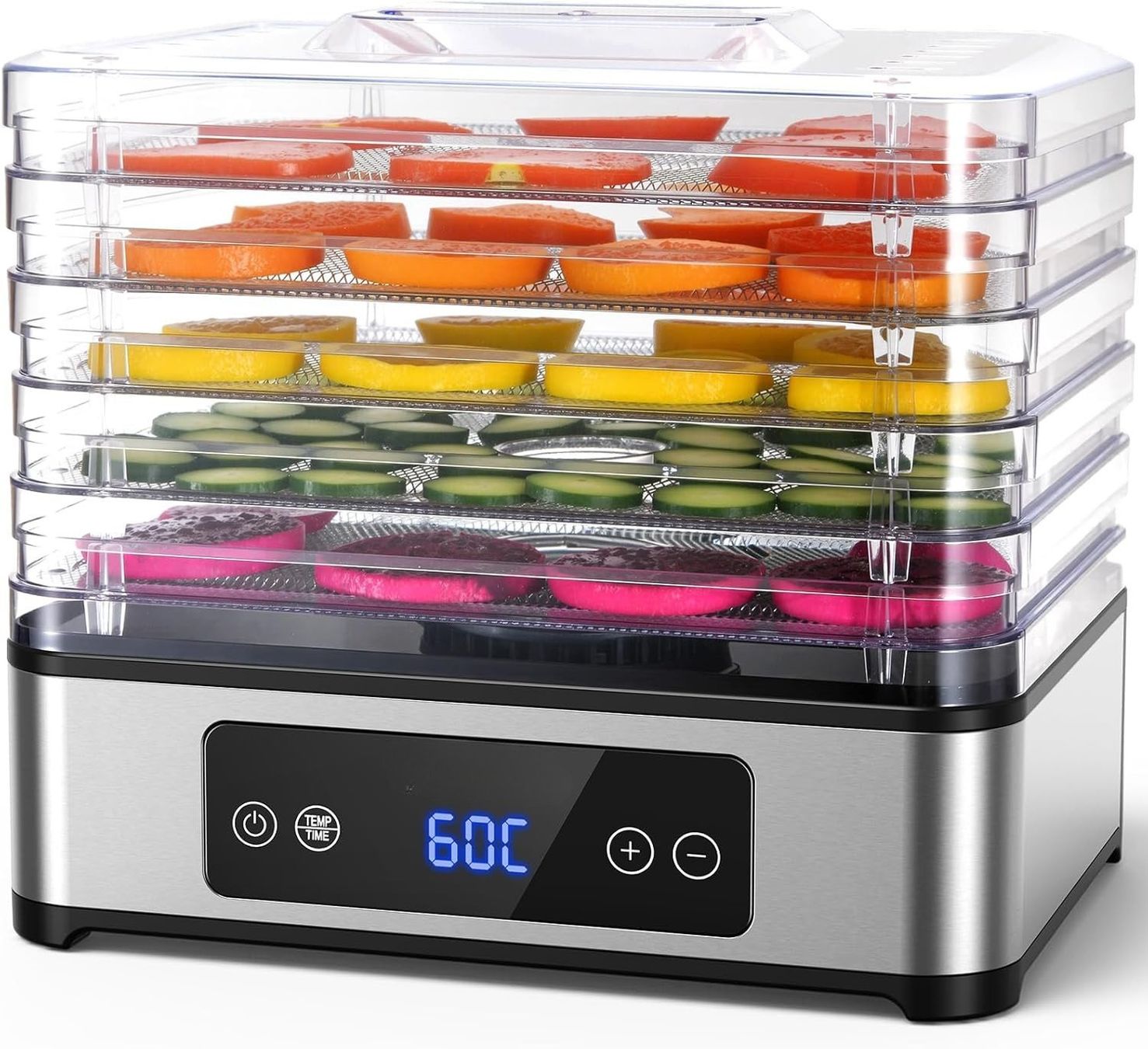 Elettrodomestici da cucina: Dörrautomat 5 Edelstahl-Gitter 400W Timer – Nuovo e nell'imballaggio originale da Schaffhausen venduto da AllesMussRaus60