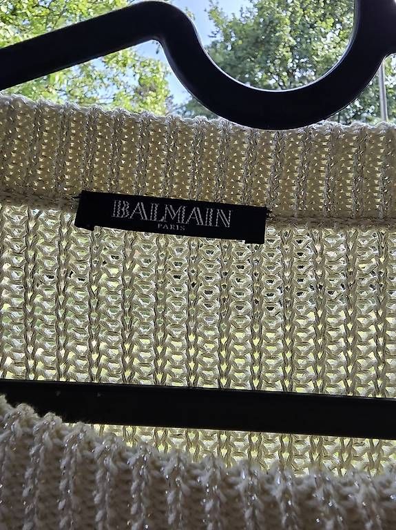 Maglioni & Felpe: New Balmain Distressed Lurex Pullover | Gr. 38 (NP 1500) – Usato da Zürich venduto da Maria.j 4