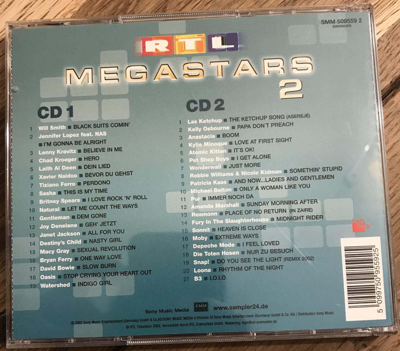 CD: CD- RTL Megastars 2- Doppel CD- Top Zustand – Usato da Guntershausen venduto da Gloominati 1