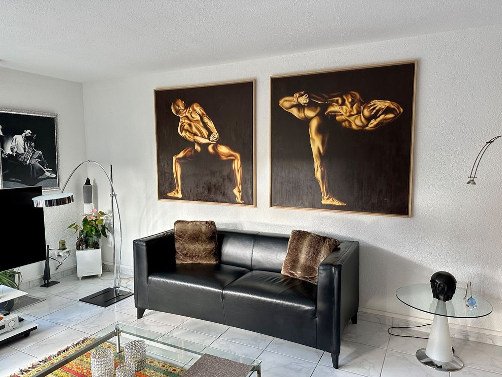 Dipinti: Zwei Original öl Bilder auf Leinwand – Usato da Neunkirch venduto da internet-shop 5