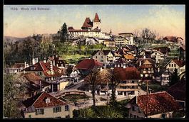 AK Worb, Teilansicht mit Schloss