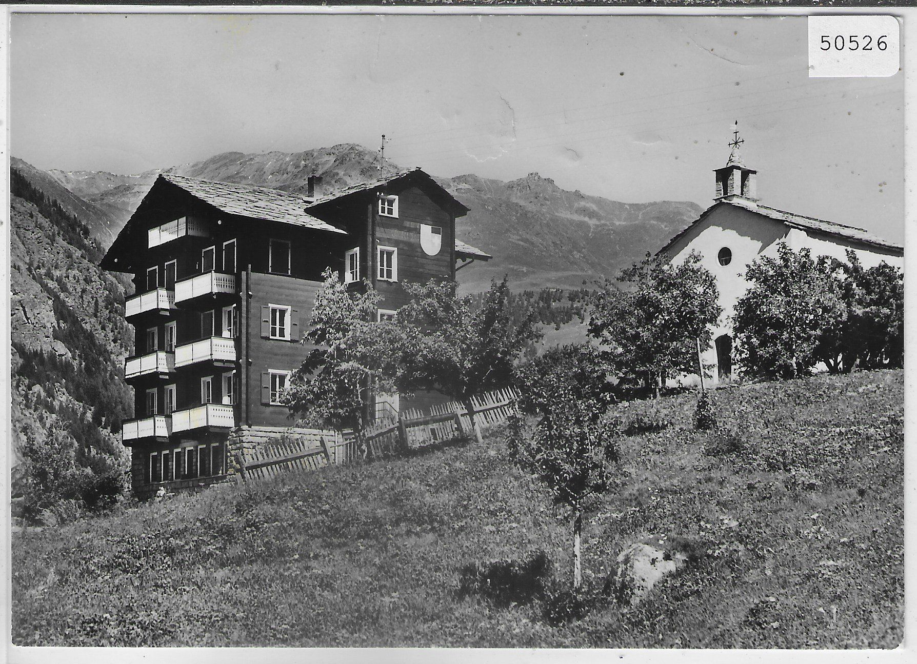 Ansichtskarten: Bergschule Rittinen über St. Niklaus VS – Defekt aus Ettingen von Kartenplanet