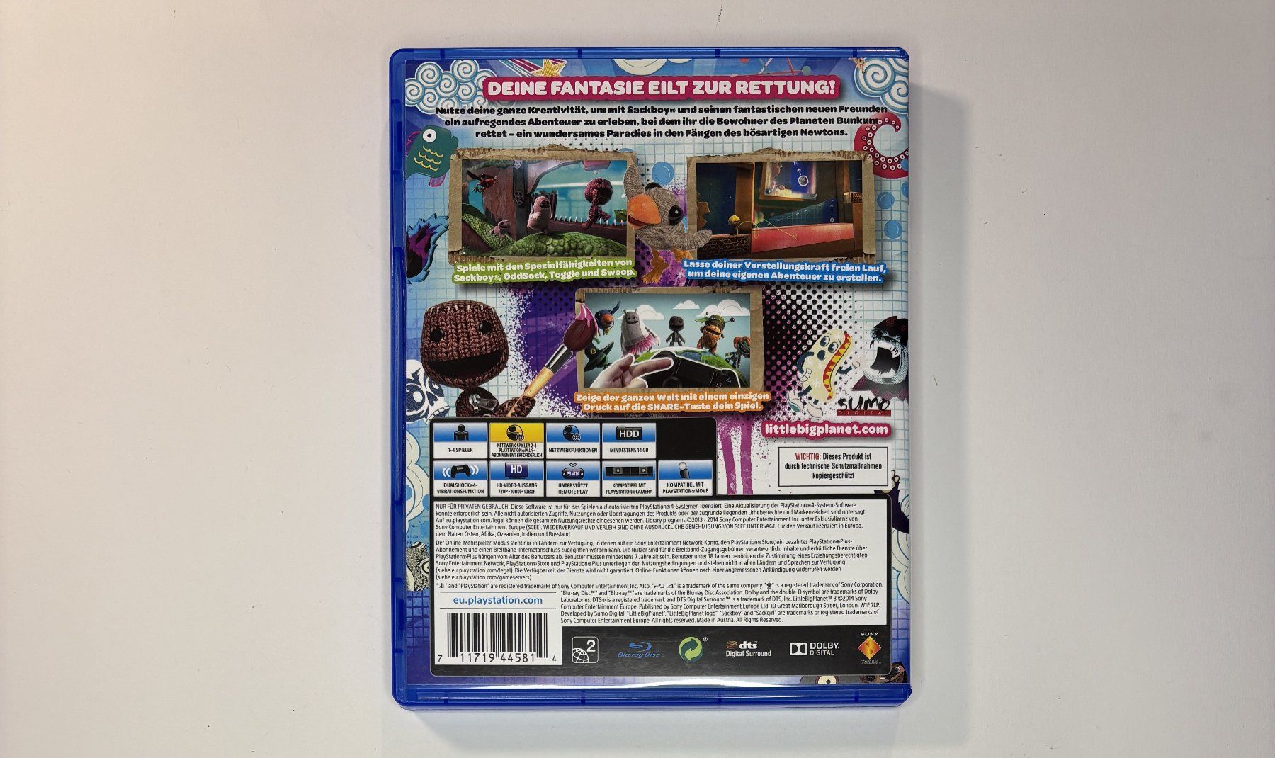 Giochi: PS4 - LittleBigPlanet 3 – Usato da Allschwil venduto da Bullach 2