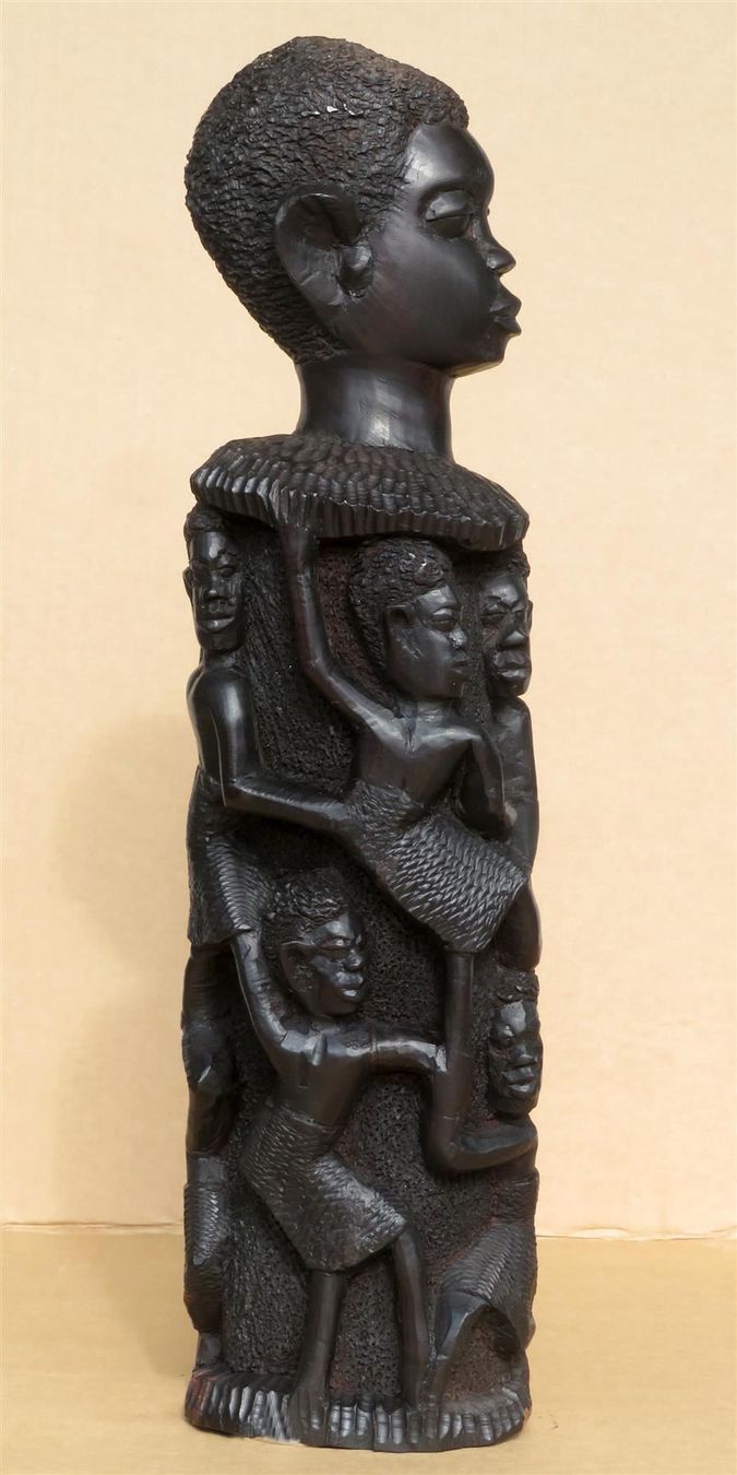 Xilografie: Afrikanischer Lebensbaum, Ebenholz 37 cm – Nuovo (secondo la descrizione) da Zürich venduto da Vanillaed