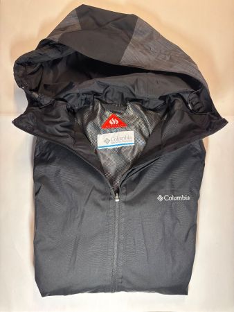 Damen Columbia Regenjacke Gr. M schwarz/grau