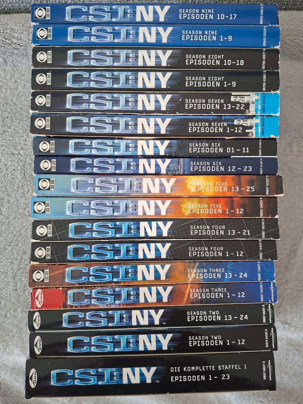 Alle DVDs: CSI : NEW YORK  1 - 9   STAFFEL ORIGINAL - VERSION !! – Gebraucht aus Aesch BL von Burschi59 1