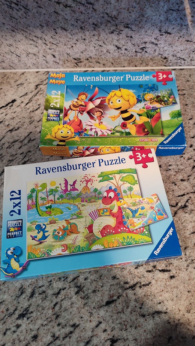 Ravensburger Puzzle: Puzzle 2x12 Teile, zwei Stück – Usato da Bäretswil venduto da Gartenzwergin
