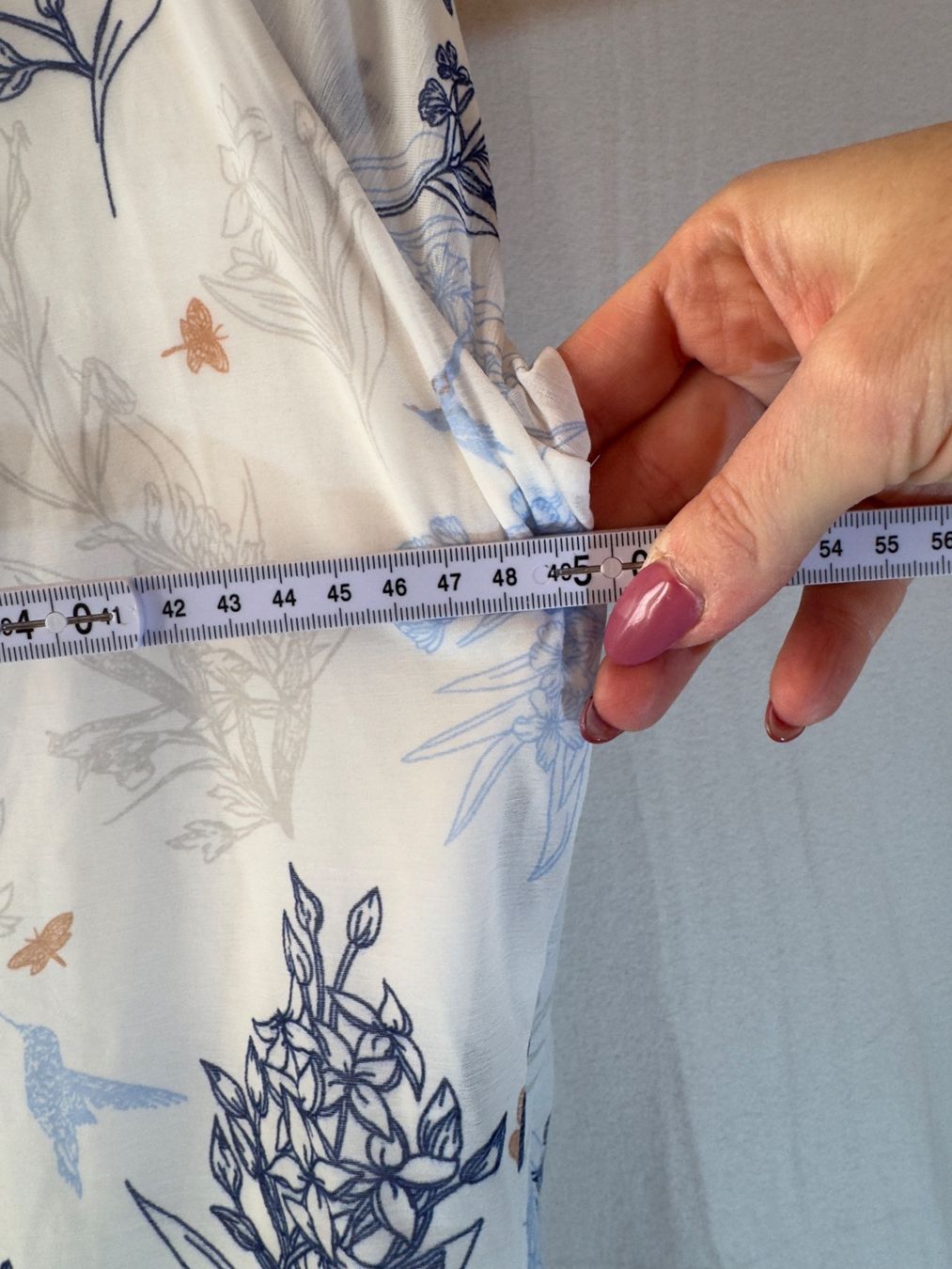Camicette: Schöne blau gemusterte Bluse Gr. S – Usato da Grosswangen venduto da second_hand_dress 2