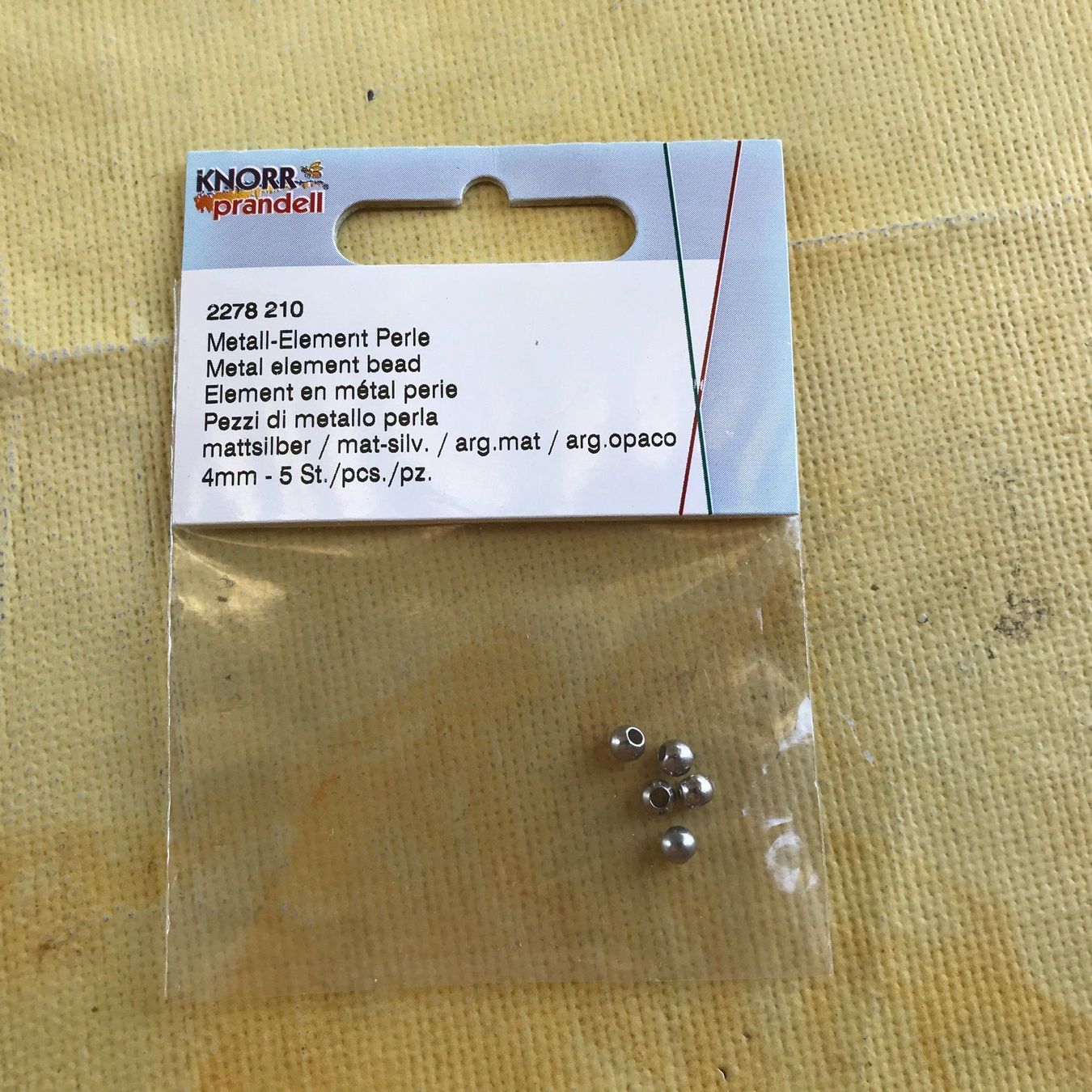 Perlen (unechte): LOT METALL-ELEMENT PERLE 4MM ZU JE 5STK. – Neu und originalverpackt aus Ostermundigen von wini63 2