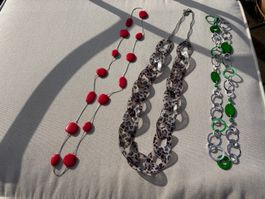 3 Ketten Modeschmuck