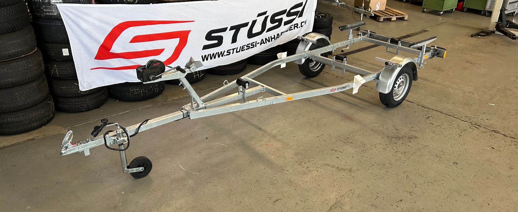 Stüssy Rimorchi: Bootsanhänger G.G. 700 kg, Motorboot – Nuovo (secondo la descrizione) da Wettswil venduto da Stuessi54
