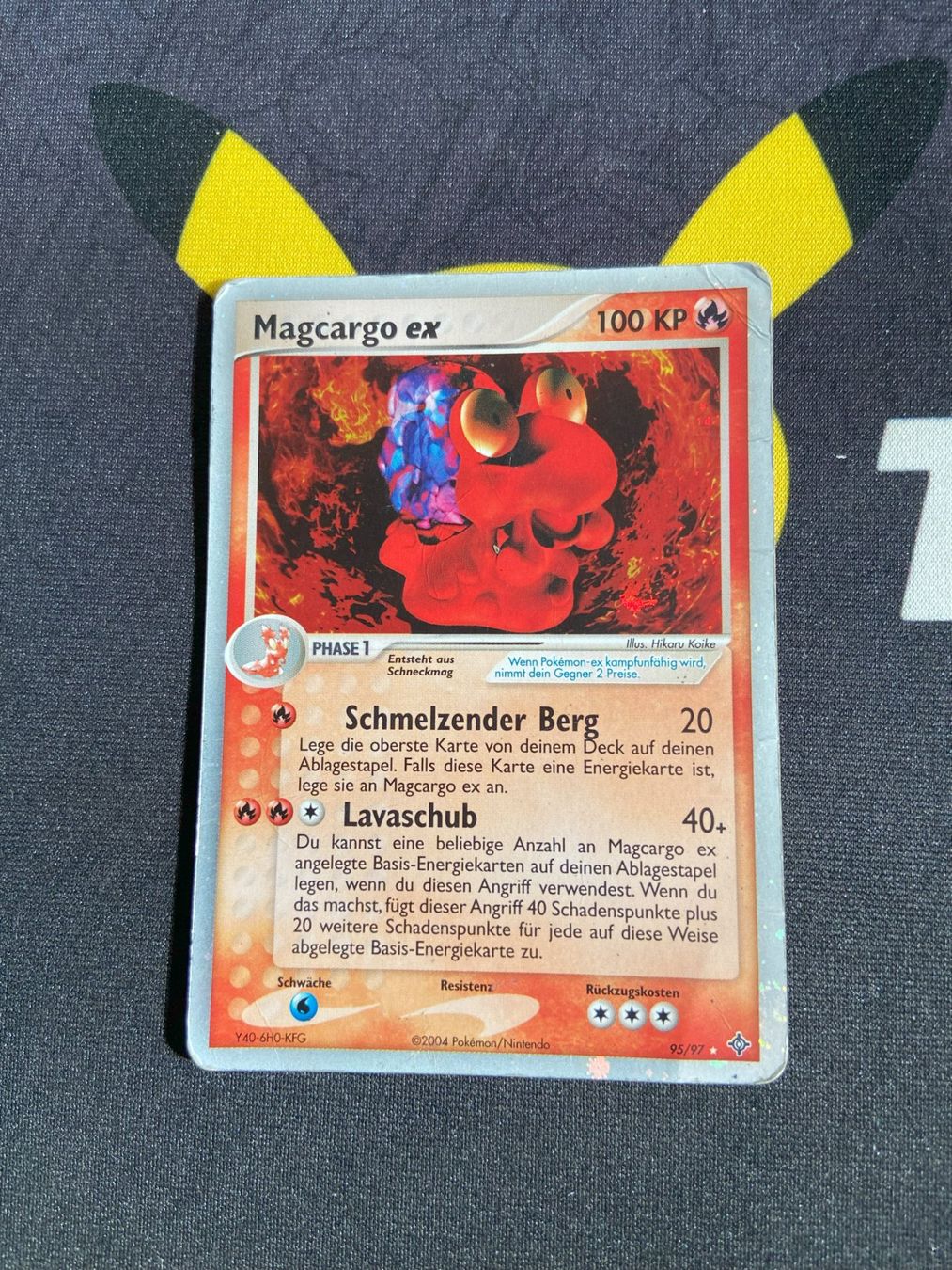 Cartoline: Magcargo ex Holo 95/97 EX Drache – Usato da Reinach venduto da Sobek96