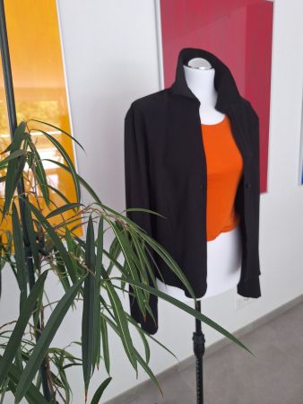 Kurzjacke mit Stehkragen