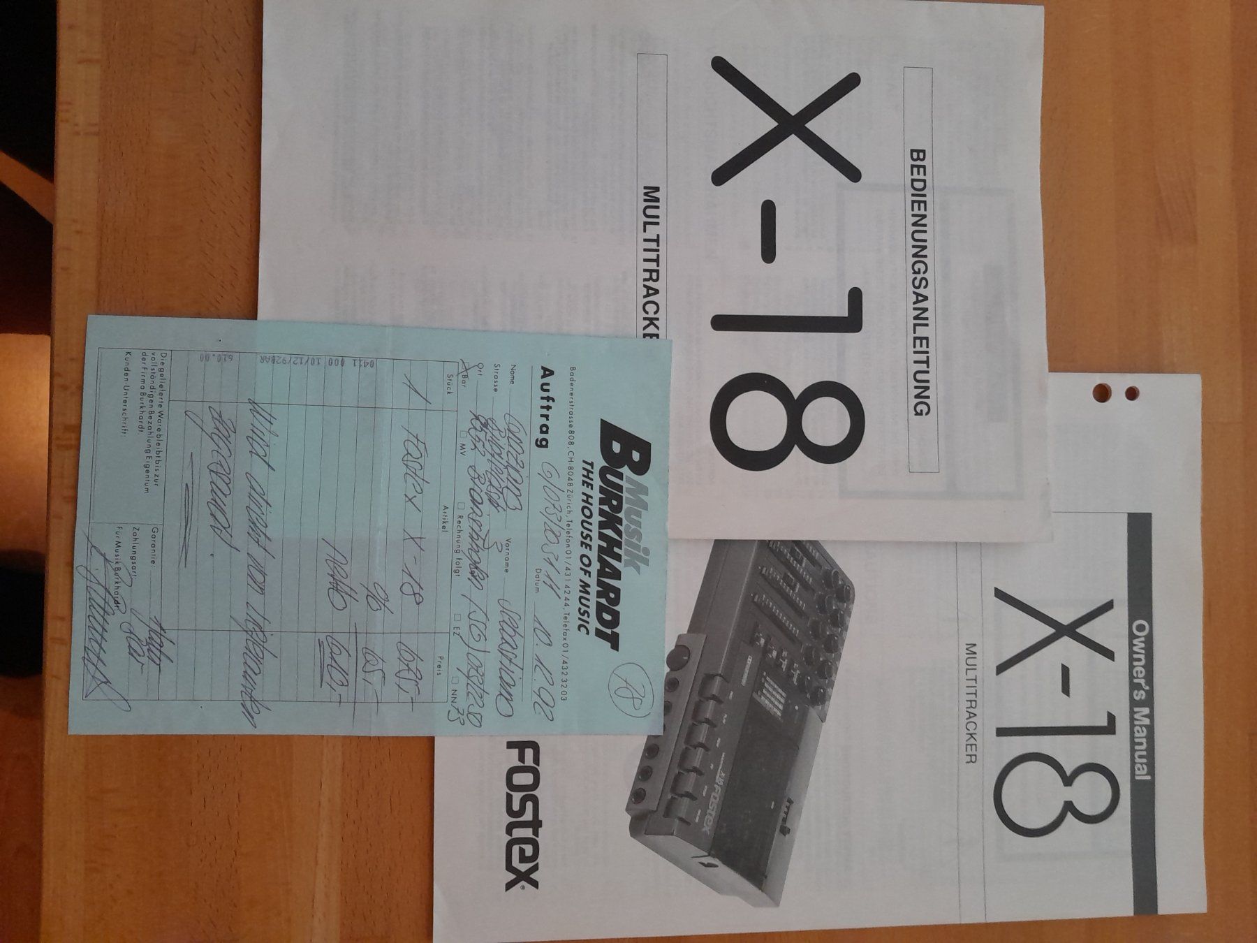 Fostex Registratori: FOSTEX X-18 Multitracker (Vintage) – Usato da Wil SG venduto da SG65 3