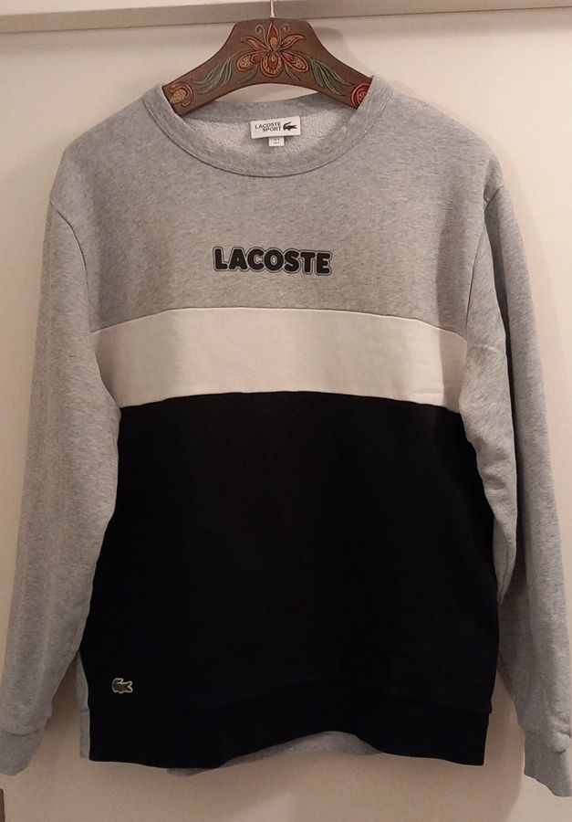 Lacoste Maglioni & Felpe: 🐊 LACOSTE Herren Pullover Sweatshirt Grau Schwarz wNEU L 🐊 – Nuovo (secondo la descrizione) da Effretikon venduto da SEMOUNA