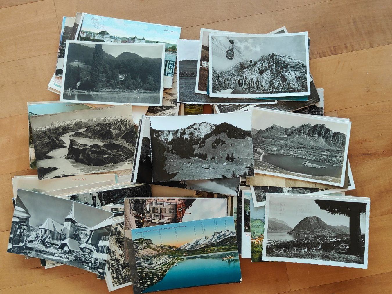Ansichtskarten: Super Lot, Posten mit 170 kleinformatigen CH Ansichtskarten – Gebraucht aus St. Erhard von Chaeferli6 6