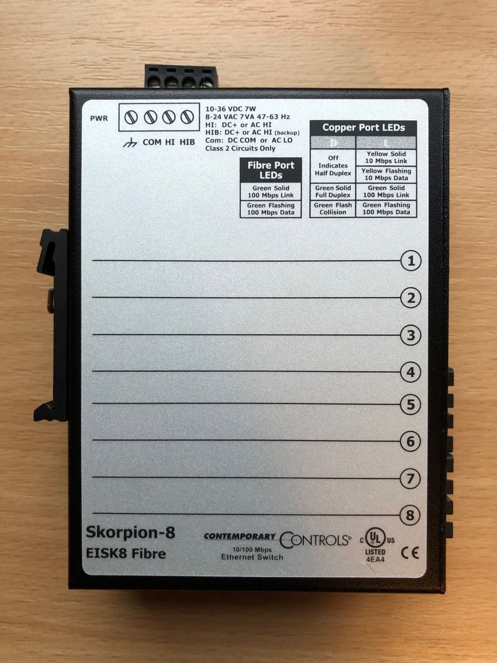 Hub & Switch: CTRLink Skorpion-Fibre-Switch EISK8-100T-FCS – Usato da Buchs SG venduto da Handyman77 3
