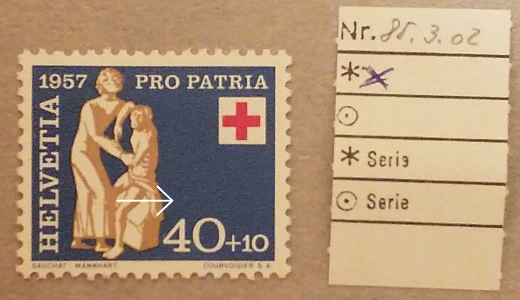Alle Briefmarken: 426) Abart  85.3.02 – Gebraucht aus Baden von Eggi
