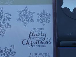 Stempel/StanzSchneeflocken Weihnachten Basteln guter Zustand