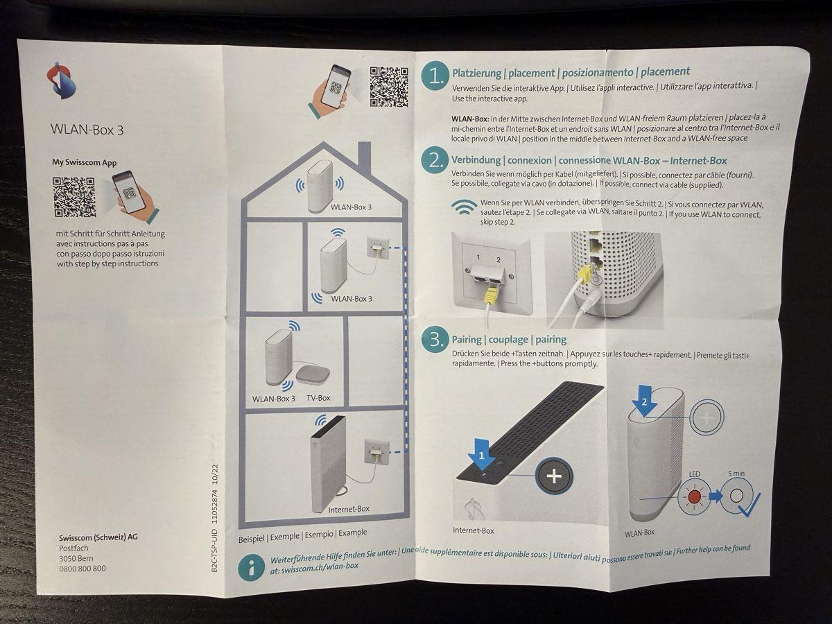 Swisscom WiFi: Swisscom WLAN-Box 3 mit Netzgerät – D'occasion à Opfikon par BananaGio01 4