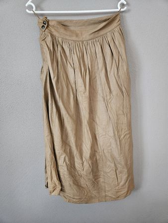 Vintage Lederrock mit Taschen