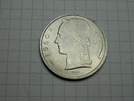 Belgien 5 Franken, 1960 Legende in niederländisch - "België"