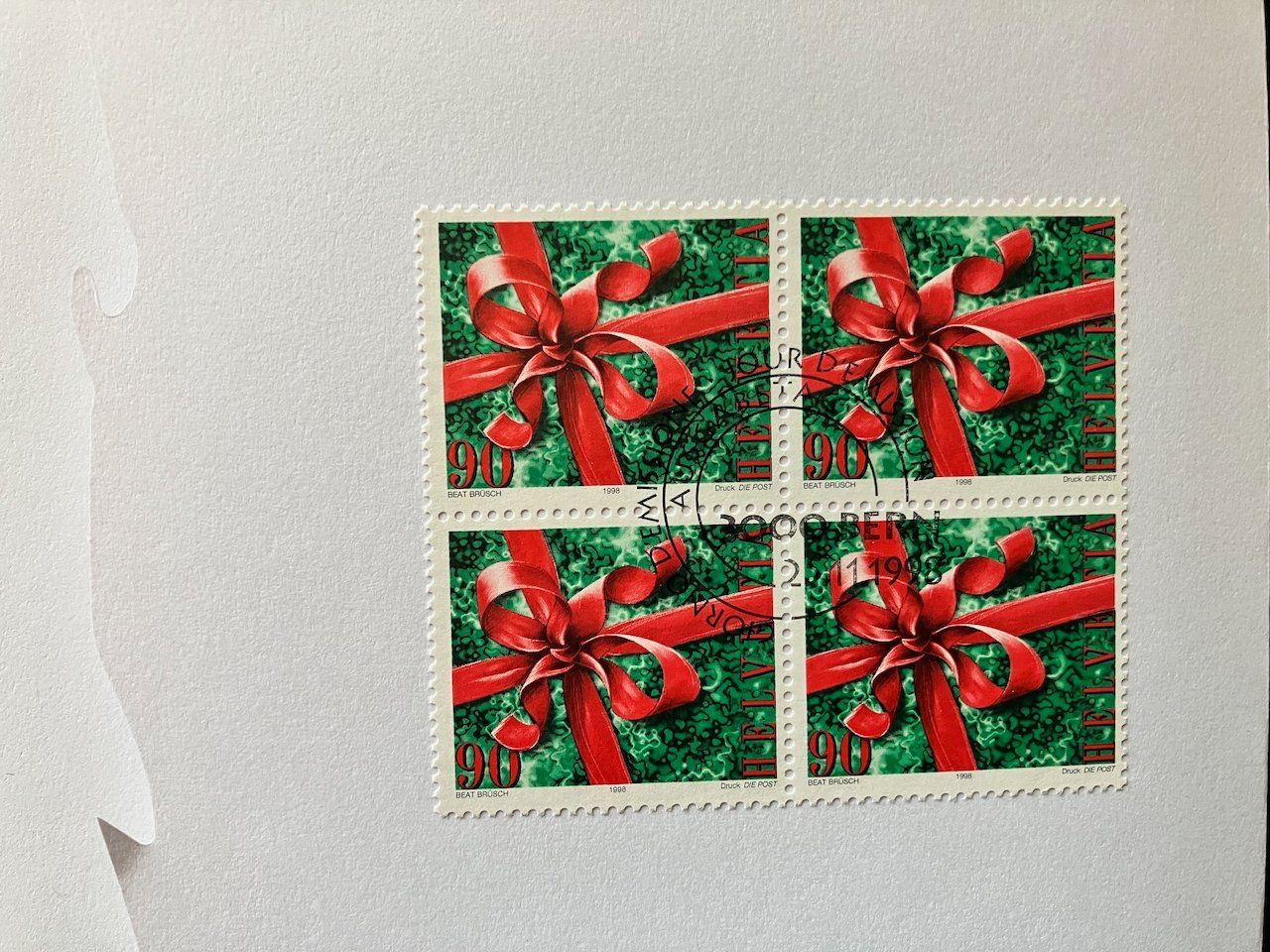 Alle Briefmarken: 5 PTT-Belege 1990-98 – Gebraucht aus Nesslau von andi_hon 3