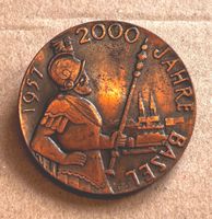 Plakette, 2000 Jahre Basel 1957