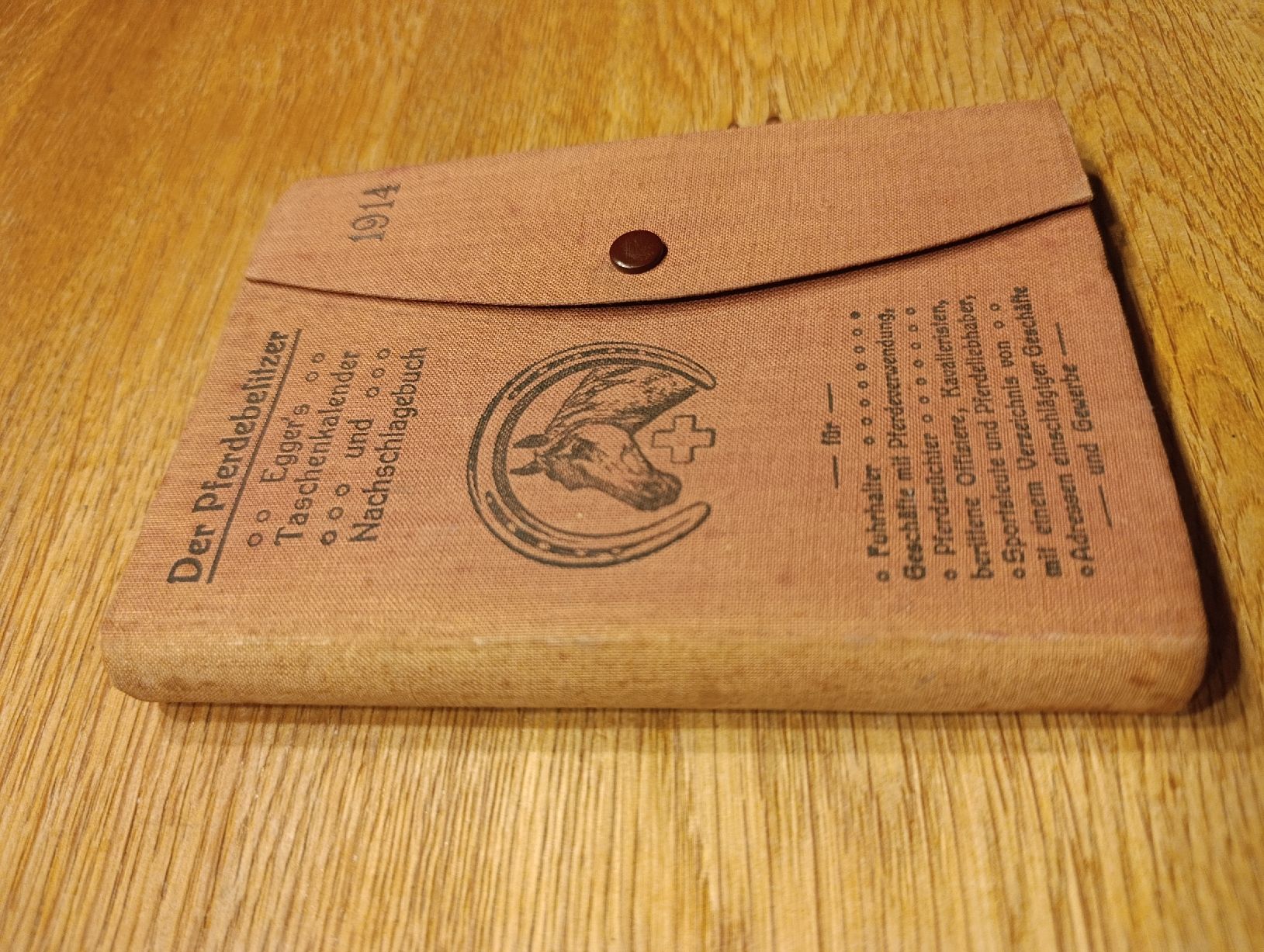 Libri: Antiker Pferdebesitzer Taschenkalender von Egger, 1914 – Usato da Dietwil venduto da Larilon 1