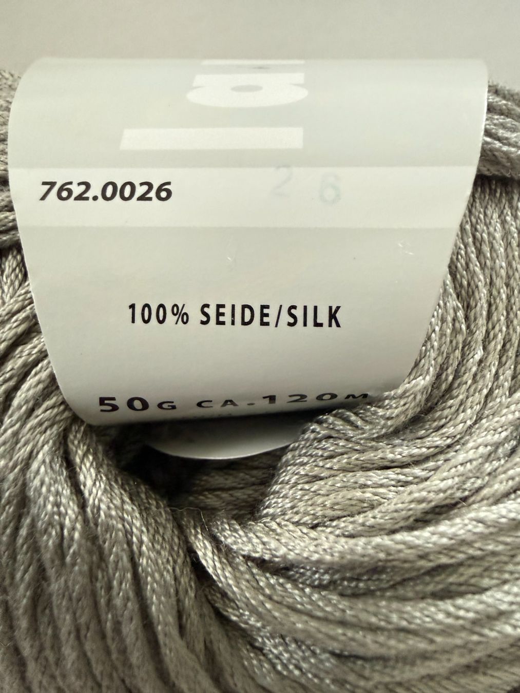 Wolle: LANG  SETA    Nr 762.0026     1 Knäuel  100 % Seide – Neu (gemäss Beschreibung) aus Subingen von ArtBead 1