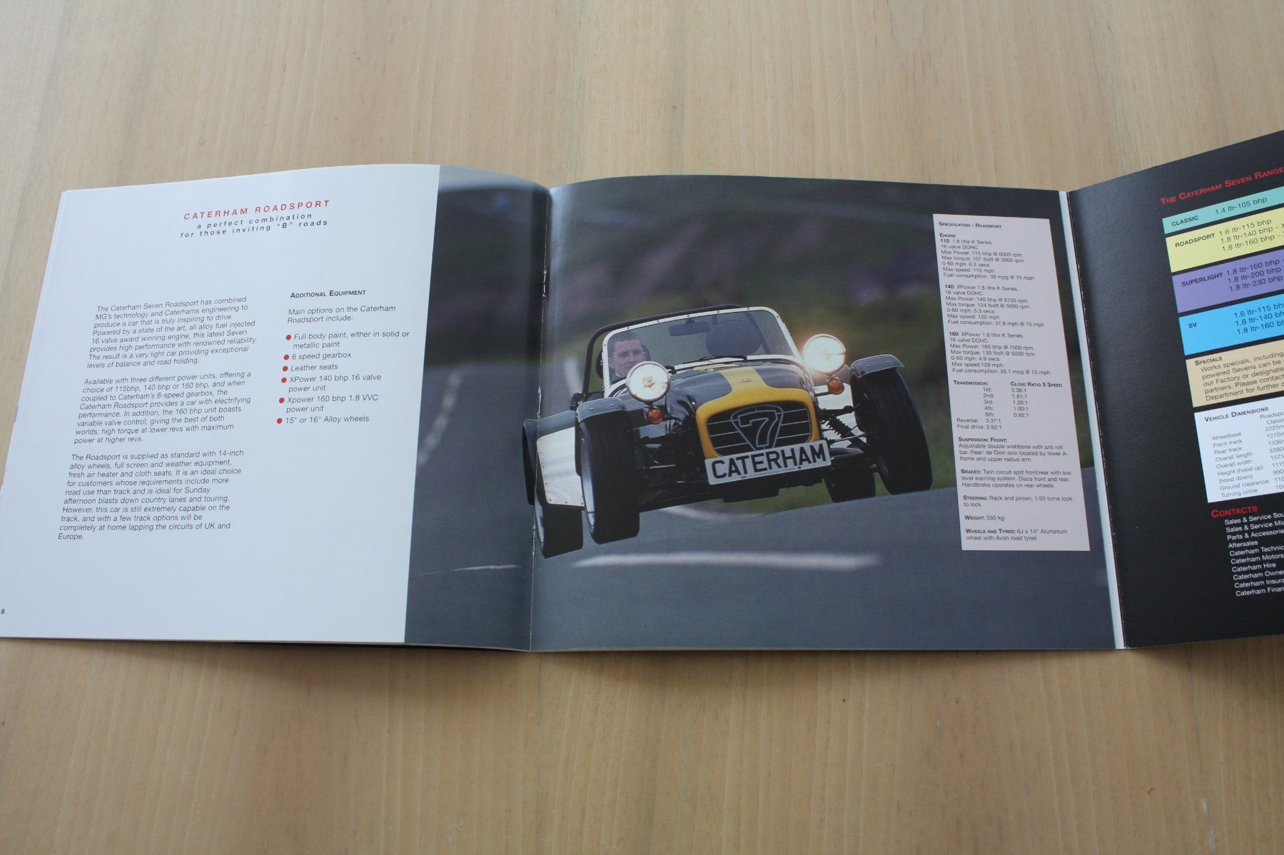 Caterham Documenti: Caterham 7 Prospekt 5/2003 – Usato da Wikon venduto da erwin400 4