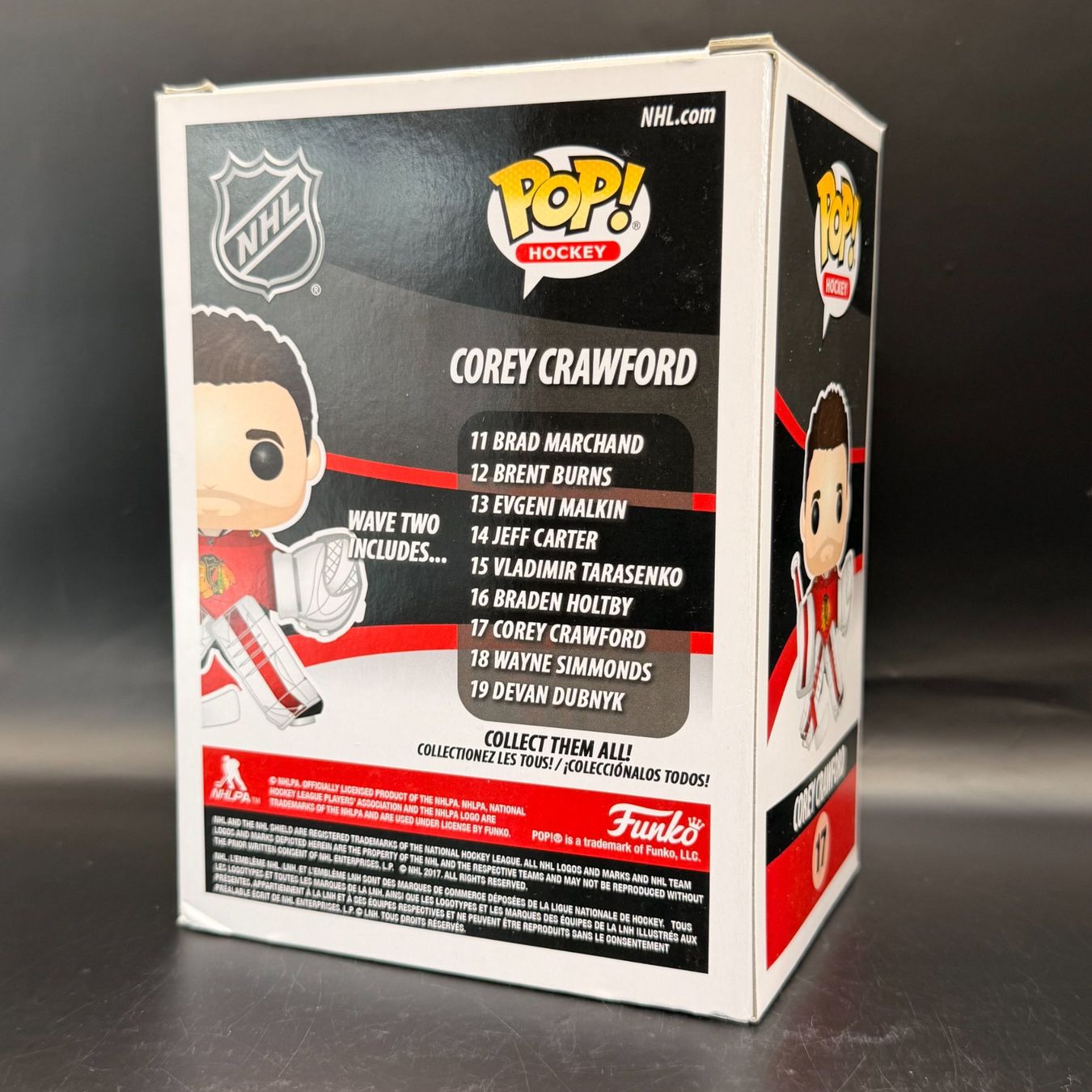 Funko Statuette: Funko Pop! NHL Corey Crawford 17 – Usato da Düdingen venduto da Nerdworld 1