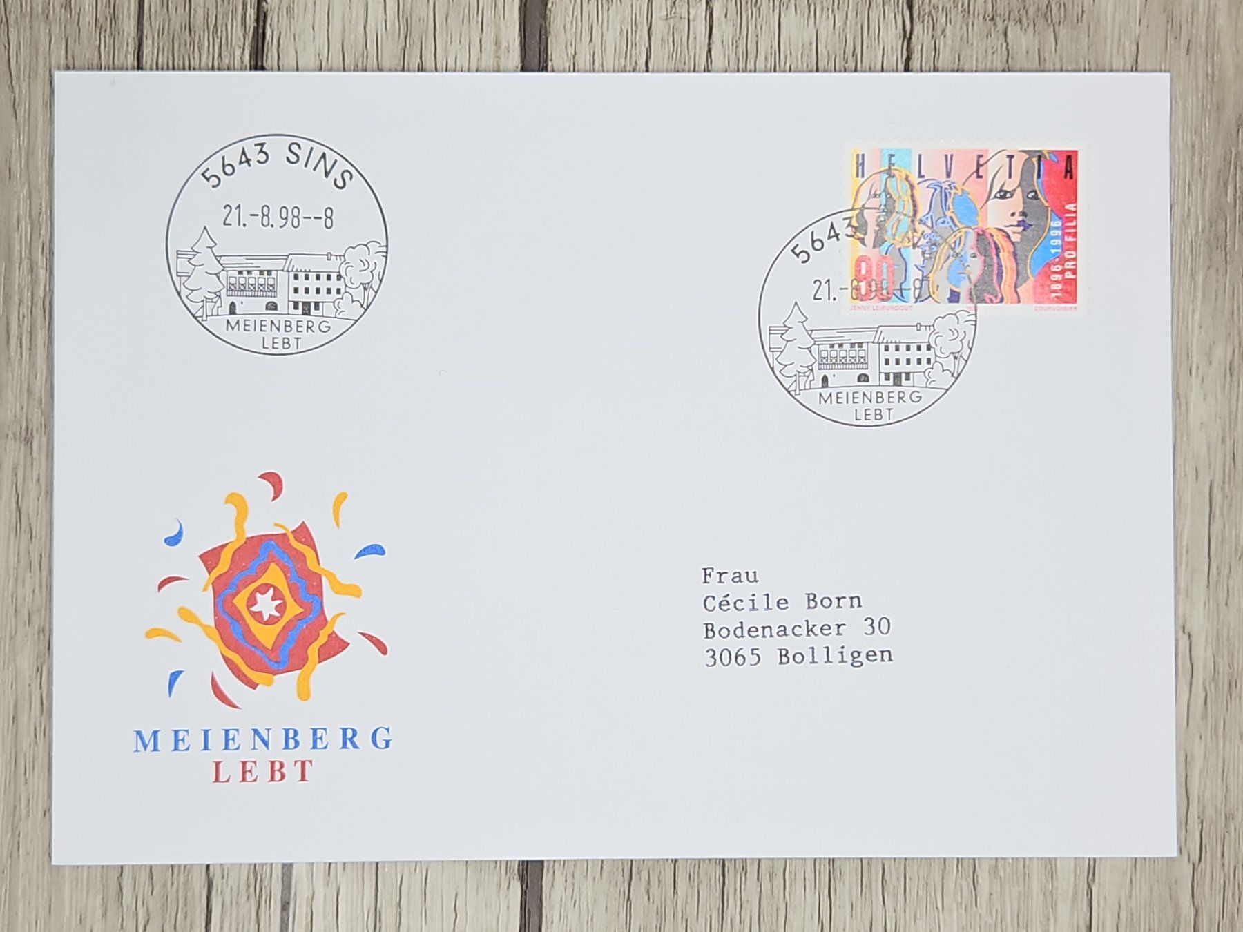 Tutti i francobolli: CL11 Enveloppe + Timbre Suisse 1998 – Usato da Cousset venduto da Patrick_Collections