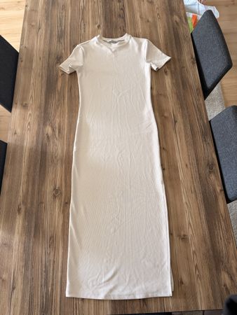 Robe d'été côtelée beige, taille S