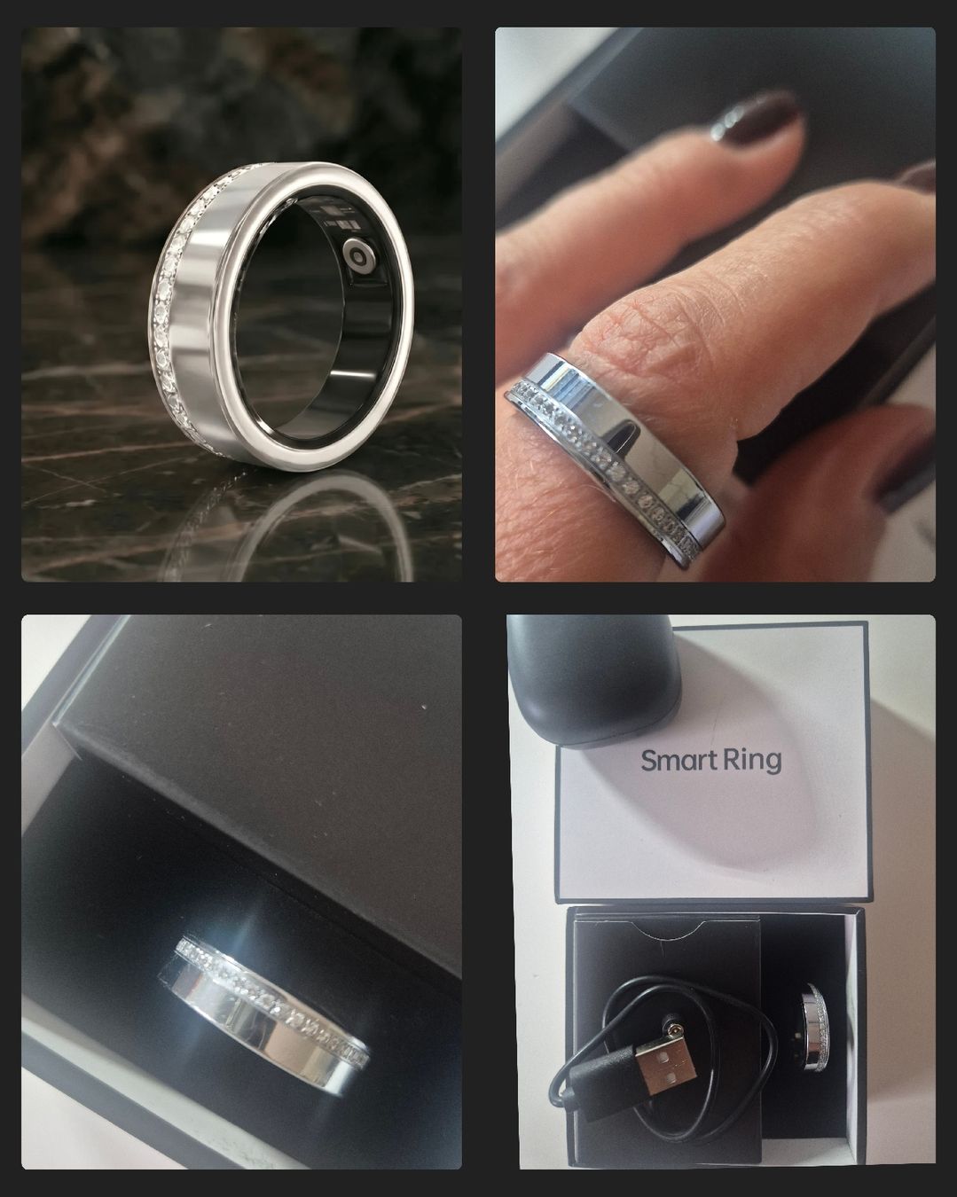 Ringe: Looptrack Smart Ring Fitness Tracker silber – Neu (gemäss Beschreibung) aus Ulmiz von Wafi01