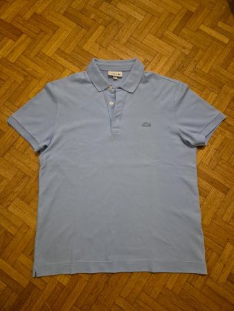 Polo Lacoste Bleu Ciel FR 4/US M - Regular Fit piqué stretch
