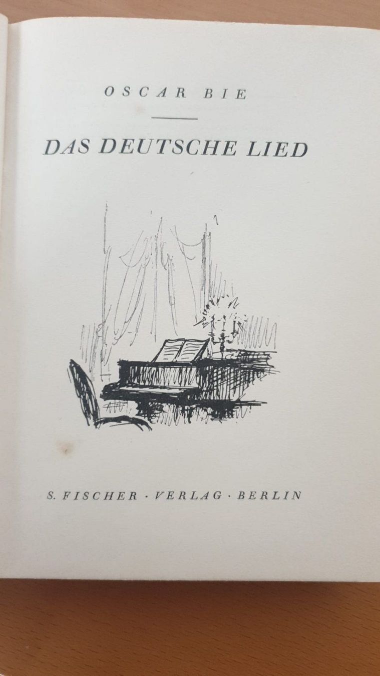 Libri: Das Deutsche Lied // Oscar Bie // Jahr1926 – Usato da Schaanwald venduto da sch_8wqv 1