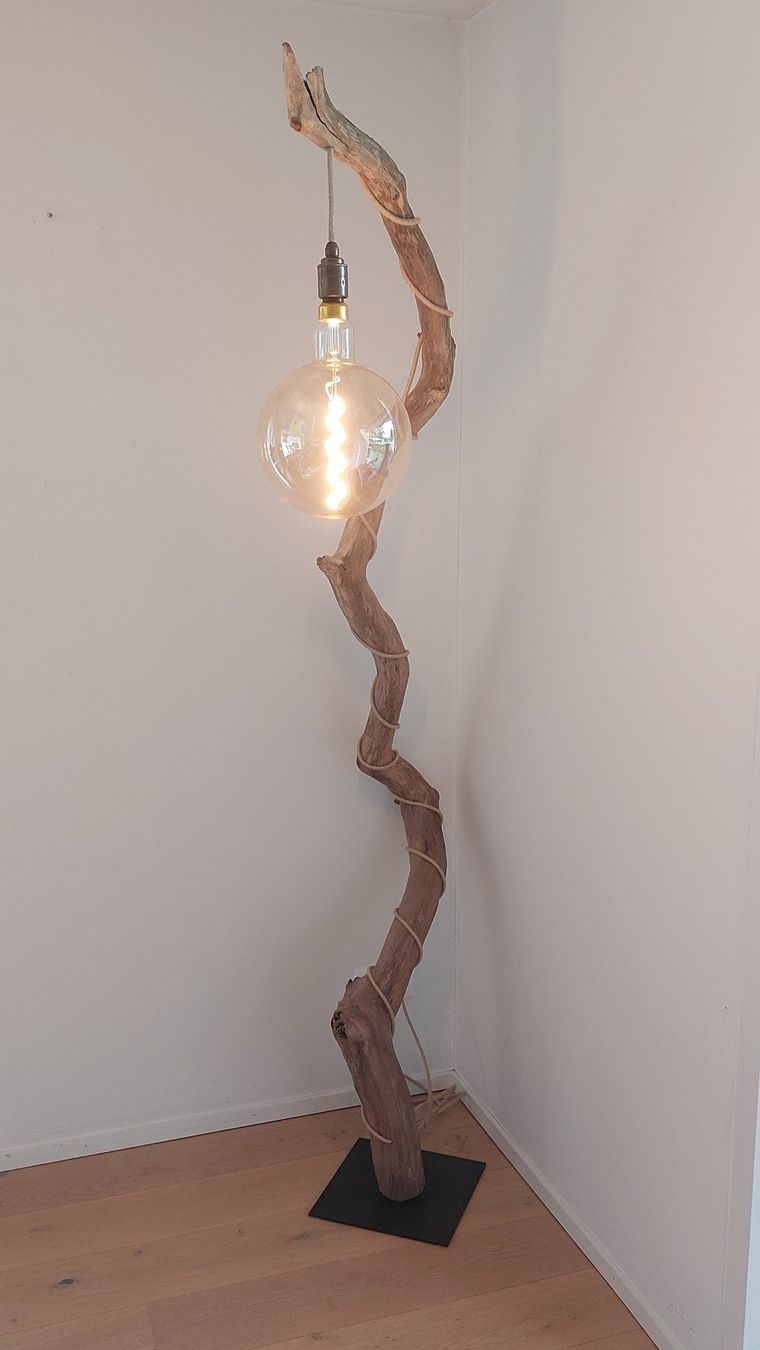 Lampen: Schwemmholz-Leselampe / Stehlampe Lightvine – Neu und originalverpackt aus Egnach von Oldwoodstyle 7