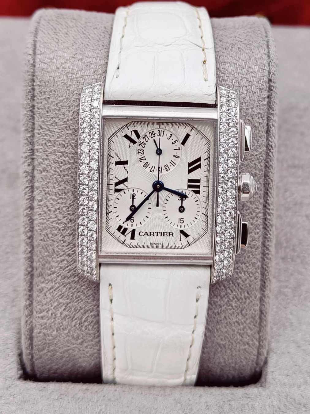Cartier Uhren: CARTIER TANK FRANCAISE CHRONOFLEX CHRONOGRAPH – Gebraucht aus Luzern von EdiGem