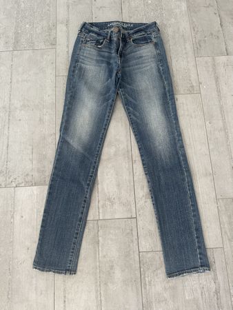 Jeans American Eagle Skinny Stretch blau Grösse 4 Long👖