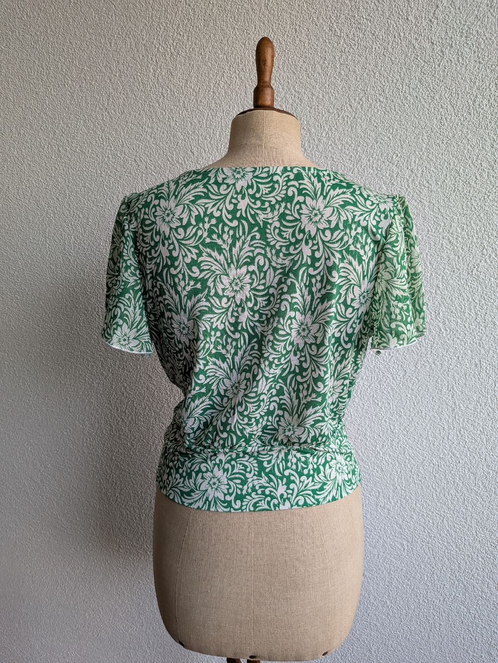 Morgan Camicette: Blouse Morgan green floral print  – Usato da Lachen SZ venduto da joa_rf9n 1