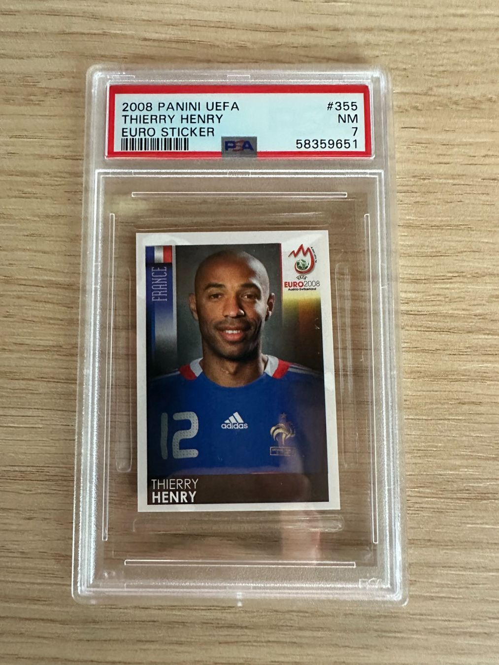 Panini Sammelbilder & Trading cards: Thierry Henry Panini Euro 2008 Sticker PSA 7 – Neu (gemäss Beschreibung) aus Hagendorn von Pokecollectorch